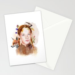 Anne with an E Watercolor Stationery Card