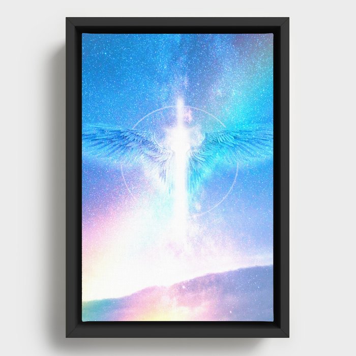 Archangel Michael The Protector Framed Canvas