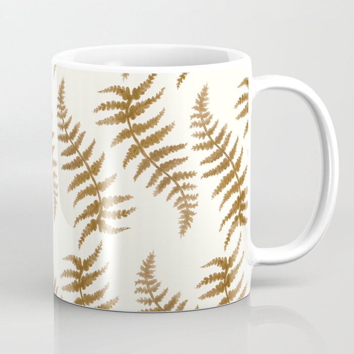 Gold Fern Coffee Mug
