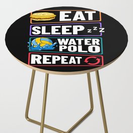 Water Polo Ball Player Cap Goal Game Side Table