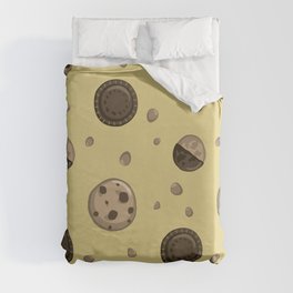 Assorted Yellow Cookies Duvet Cover