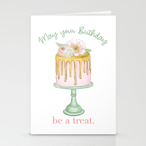 May Your Birthday Be a Treat (no background) Stationery Cards