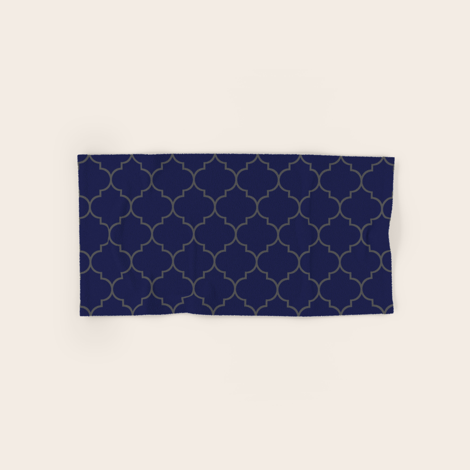 Imperial Trellis 2019 Color Ultra Blue Moon Hand Bath Towel By
