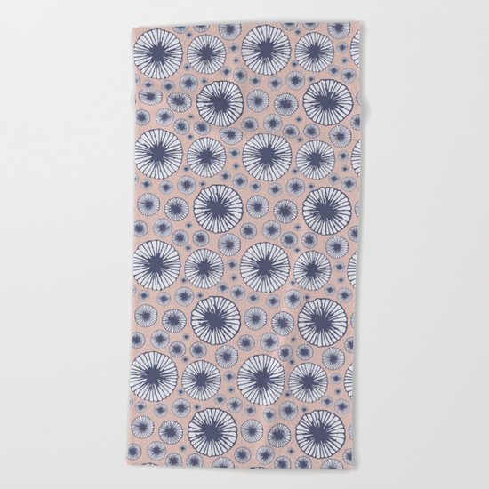 Candy Floral Pattern Beach Towel