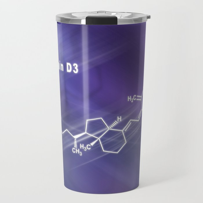 Vitamin D3, Structural chemical formula Travel Mug