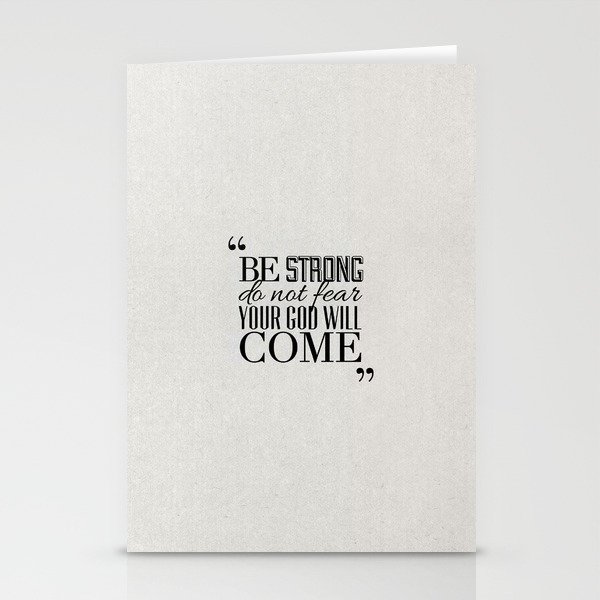 God Will Come - Isaiah 35:4 Stationery Cards