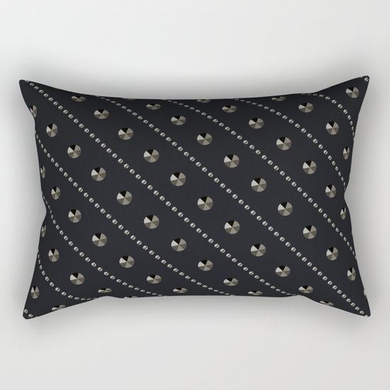 Illustration . "Scattering of black Diamonds." Rectangular Pillow