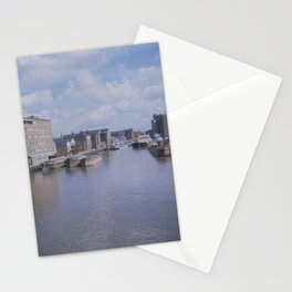 "Old Harbour", River Hull from professional format slide film 1988 Stationery Card
