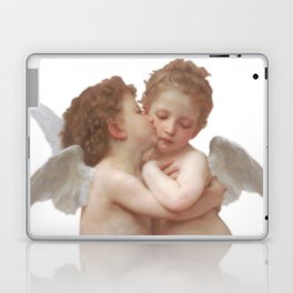Angel Kiss painting L'Amour et Psyché, enfants  Laptop Skin