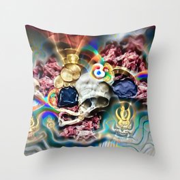 Body Offering to the Guests of the Six Realms Throw Pillow