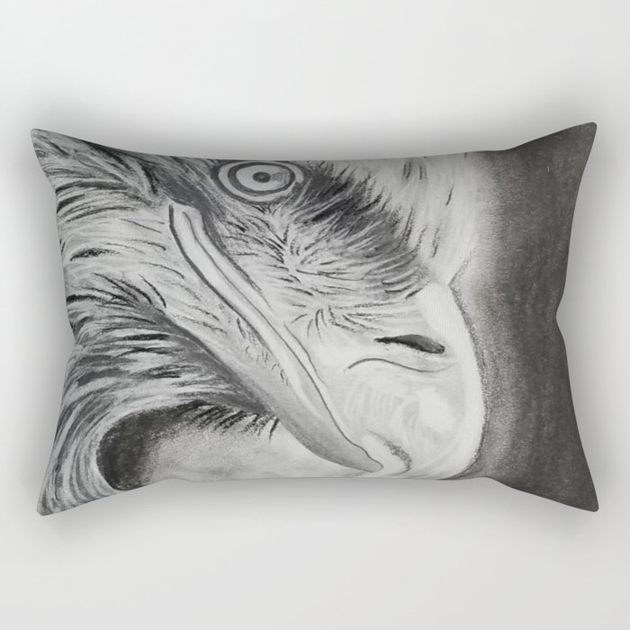 Wild the Eagle Rectangular Pillow