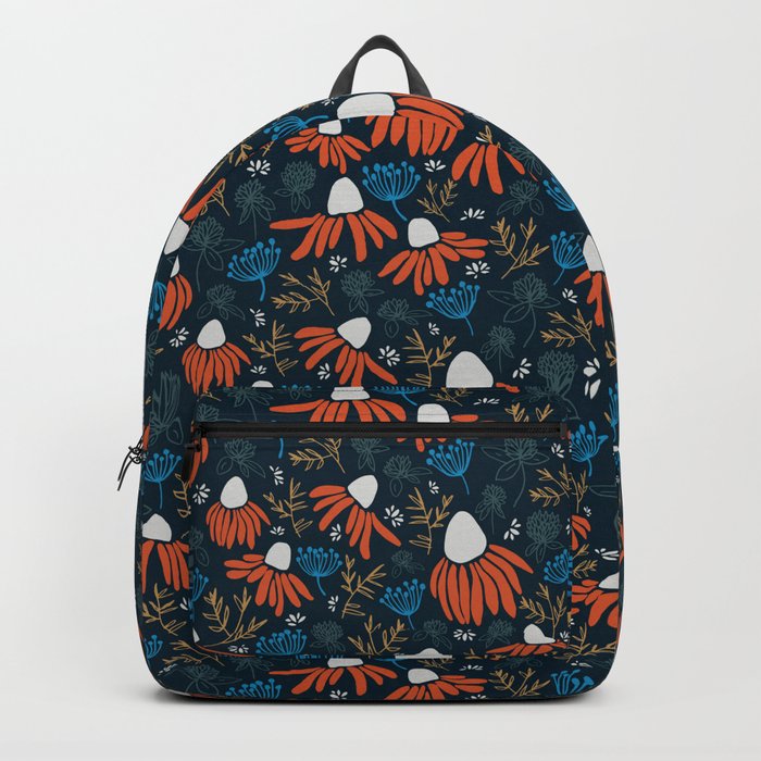 Wildflowers - Orange Backpack