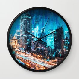 Night City Wall Clock