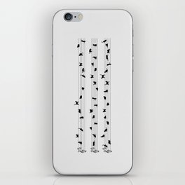 Cute Conceptual Cat Song Music Notation iPhone Skin