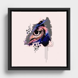 Owl Space Framed Canvas