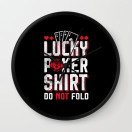 Poker PokerFace Pokertunier All In Wall Clock