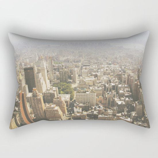 Hazy City - Manhattan Rectangular Pillow