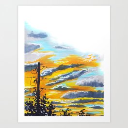 Pretty Sky Art Prints Society6