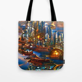 Skyline from the Future Tote Bag