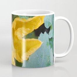 Orange-Yellow Courgette Flower Shrub Photograph Mug