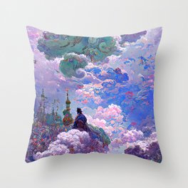 Obscured by the Clouds Throw Pillow