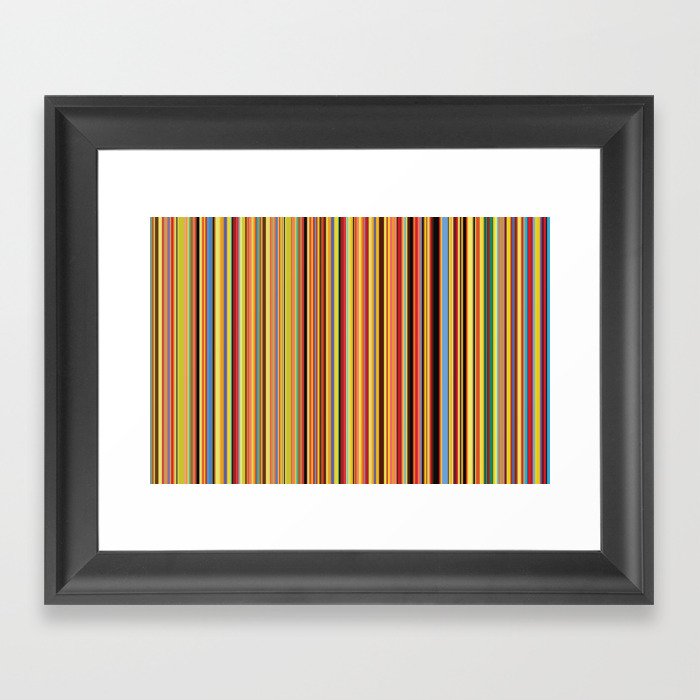 Old Skool Stripes - Bold - Extra Wide Framed Art Print