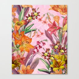 Vinatge Exotic Garden Canvas Print