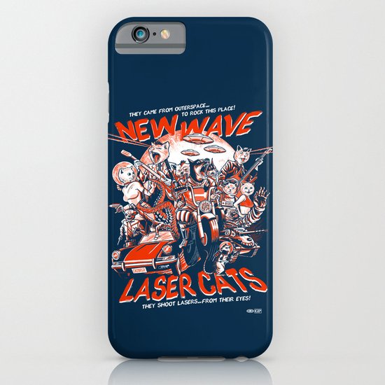 New Wave Laser Cats iPhone & iPod Case
