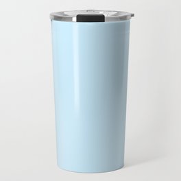 Retro Pastel Blue Solid Color Travel Mug