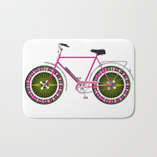 Rulette bike Bath Mat