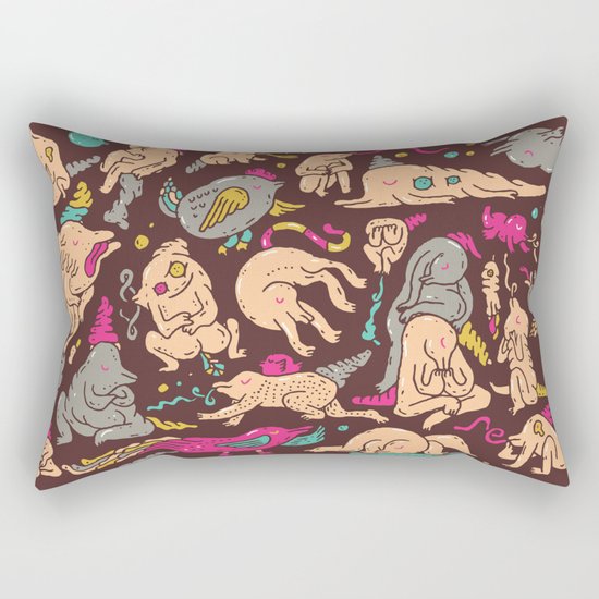 Doodle Land Rectangular Pillow