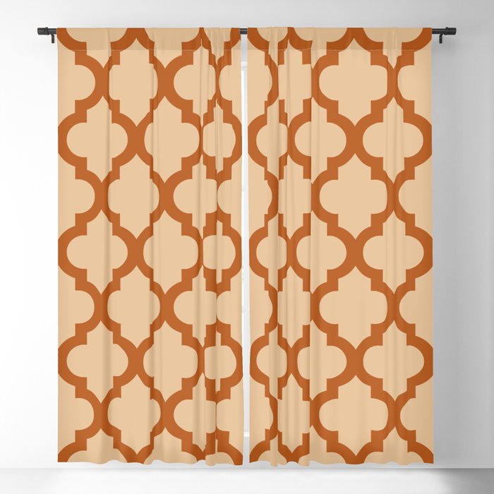 Moroccan Quatrefoil Pattern 735 Blackout Curtain