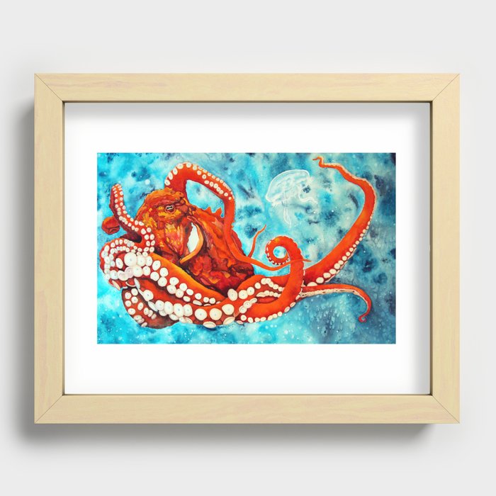 Pacific Octopus Recessed Framed Print