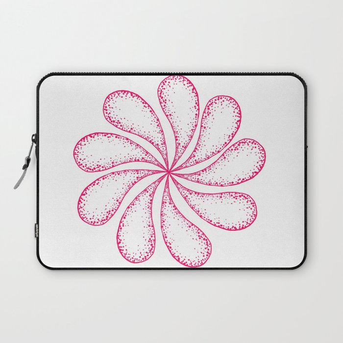 Pink spiral flower Laptop Sleeve