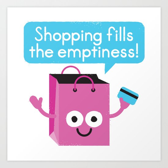 Retail Therapy Art Print