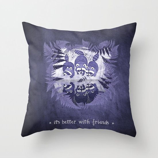 It´s Better With Friends Throw Pillow