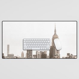 New York City Skyline Boho  Desk Mat