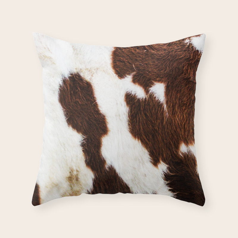 real cowhide pillows