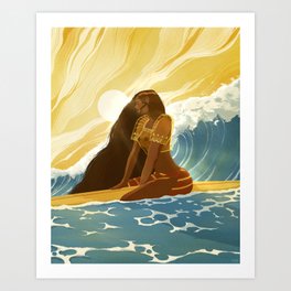  Surfer Girl Calm // Filipiniana Art Print