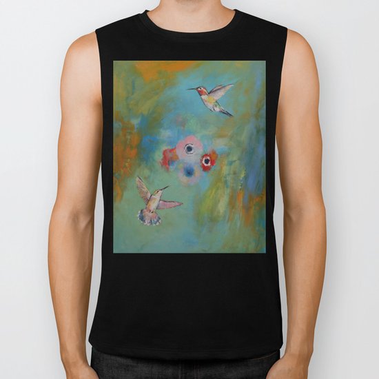Hummingbirds Biker Tank
