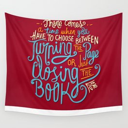 Closing the book  Wall Tapestry