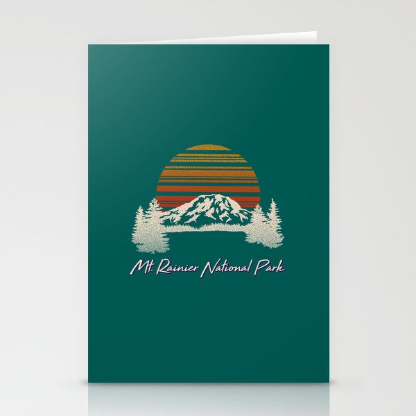 Mount Rainier National Park Stationery Cards