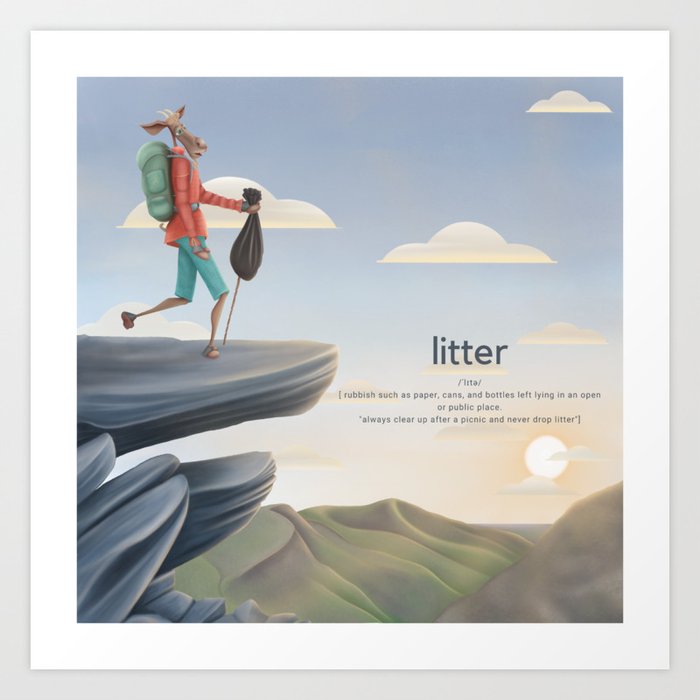 Litter  Art Print