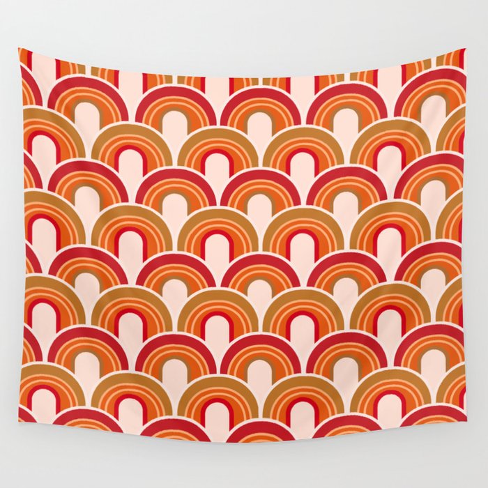 Older Patterns Bridges 70s Wall Tapestry by Bespired Society6