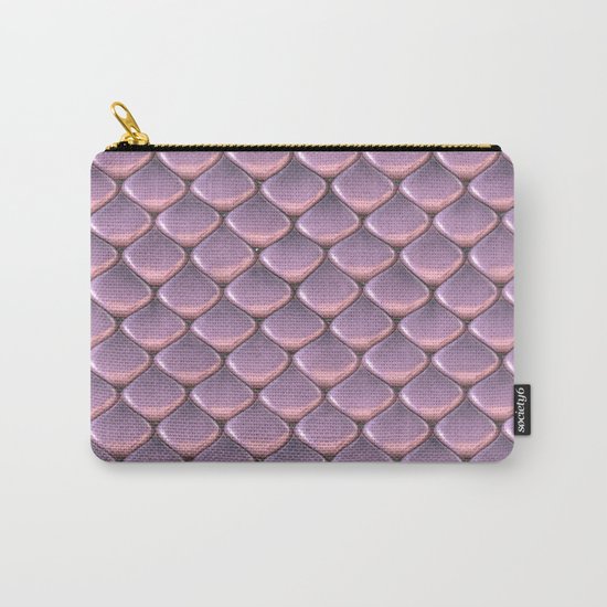 Pink Snake Skin mermaid scales Carry-All Pouch