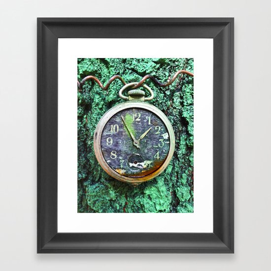 Green Time Framed Art Print