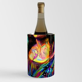 Mona Lisa blacklight style  Wine Chiller