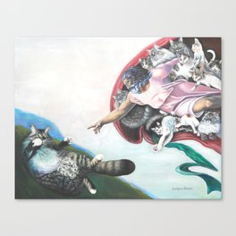 Creation Of The Cat Canvas Print