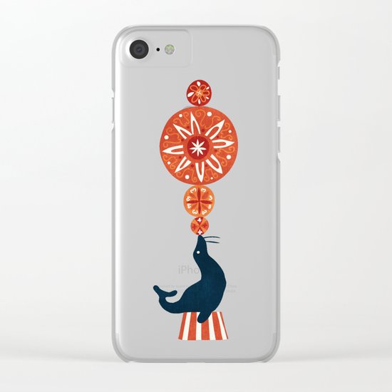 Circus Seal Clear iPhone Case