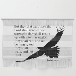 Mount Up as Eagles (2) Wall Hanging | Flying, Bibleverse, Silhouette, Graphicdesign, Creatures, Eagle, Bible, Soar, Fly, Motivational 